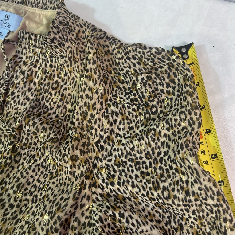 CeCe Leopard Print Blouse - Picture 11 of 16